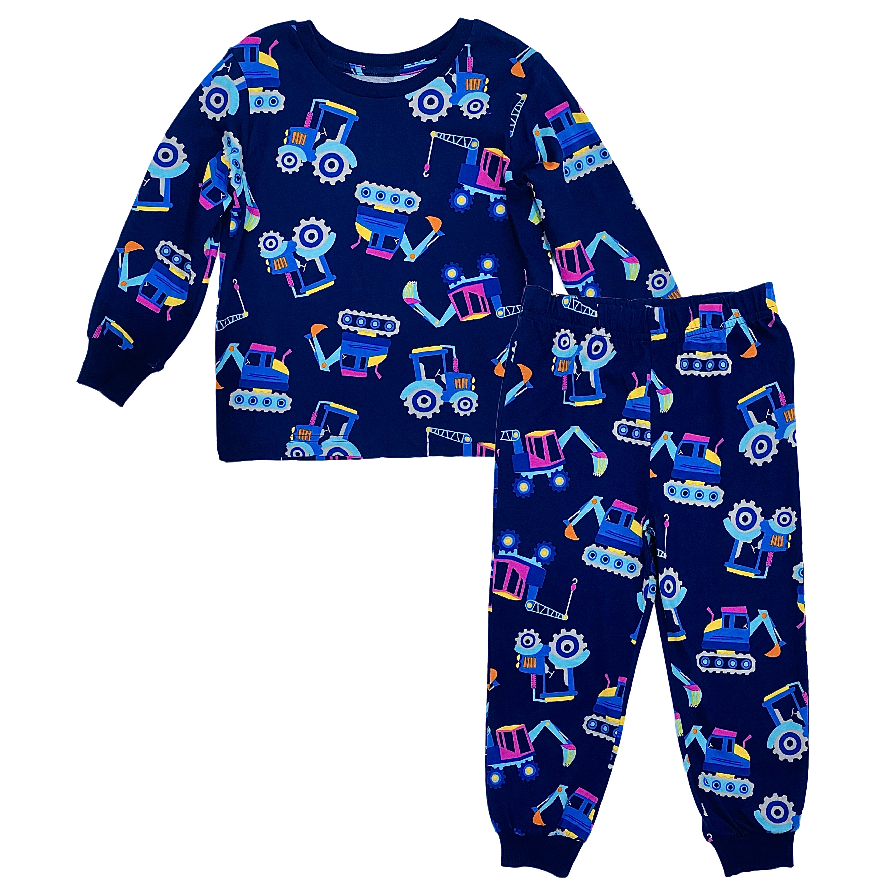 Littletown Matalan Toddler Boy 2 Piece Crane Graphics Pyjamas