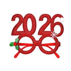 Little Town Little Town Glitter 2026 Holiday Glasses Red (NO RETURN OR EXCHANGE ON THIS PRODUCT) - 3200 in warri, delta state, Nigeria