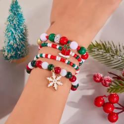 Little Town Little Town 4-Piece Christmas Bracelets Set -Multicolour/Star(NO RETURNS OR EXCHANGE ON THIS PRODUCT) - 6200 in warri, delta state, Nigeria