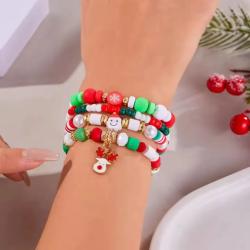 Little Town Little Town 4-Piece Christmas Bracelets Set -Multicolour/Reindeer(NO RETURNS OR EXCHANGE ON THIS PRODUCT) - 6200 in warri, delta state, Nigeria