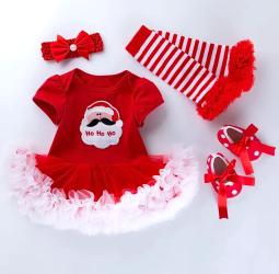 Little Town Little Town Ho Ho Ho Christmas Tutu Set-Red(NO RETURNS OR EXCHANGE ON THIS PRODUCT) - 17500 in warri, delta state, Nigeria