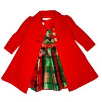  Bonnie Jean Baby Girl Plaid Taffeta Dress & Coat Set - 33000 in warri, delta state, Nigeria